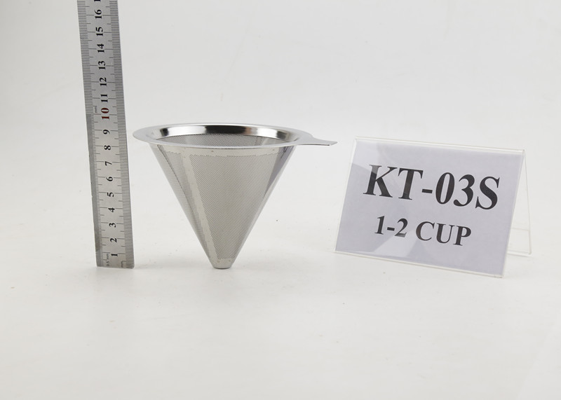 Quality Pour Over Stainless Steel Coffee Dripper For Coffee Carafes , 2 Cups Capacity for sale