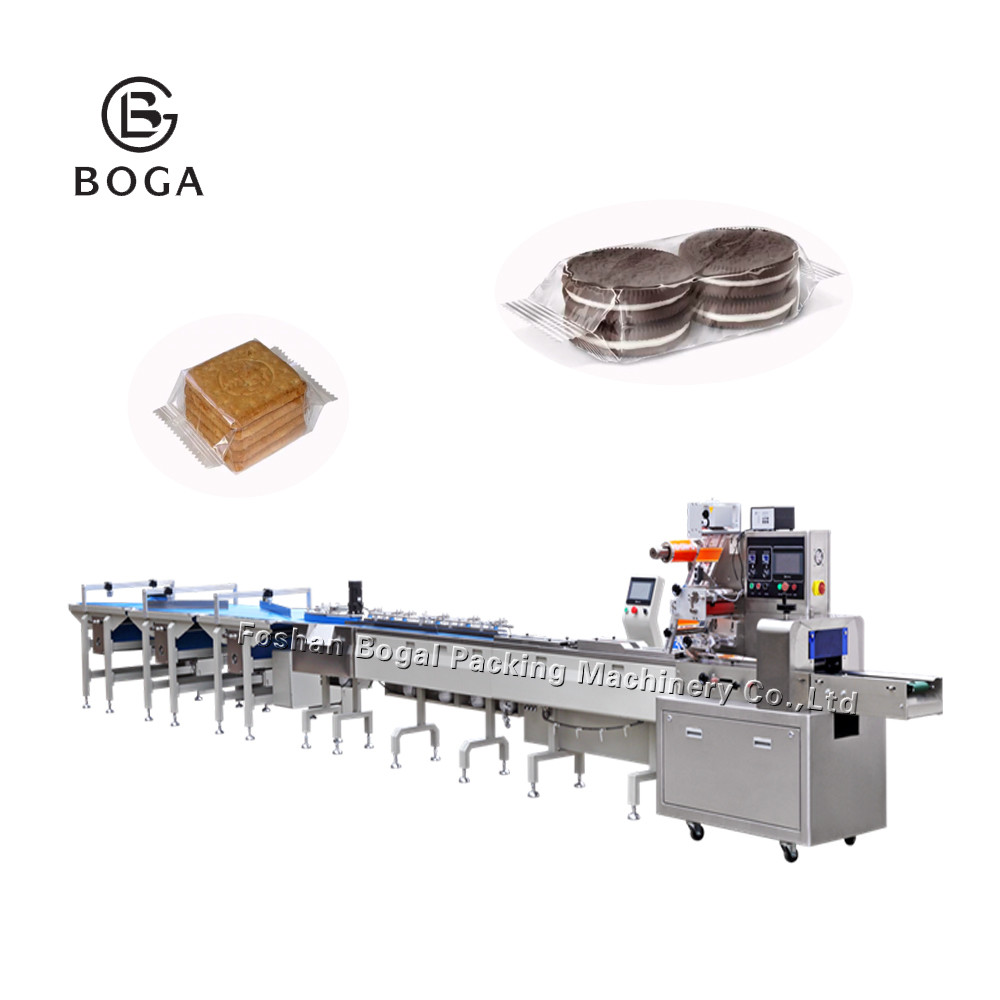 Quality Horizontal Wrapping Machine  Butter Candy Biscuits Cake Bread Feeding for sale
