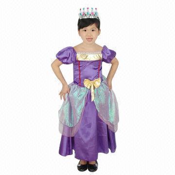 Quality Fashionable Girl's Party Costume with Cartoon Character Style, Made of Polyester and Cotton for sale
