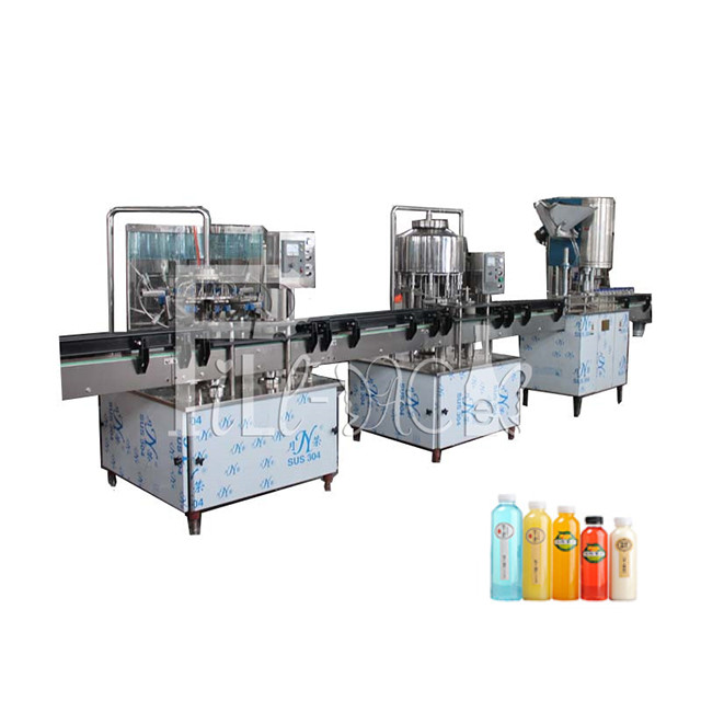 Quality 2000BPH Non Soda Soft Drink Filling Line , Rinsing Filling Capping Machine for sale