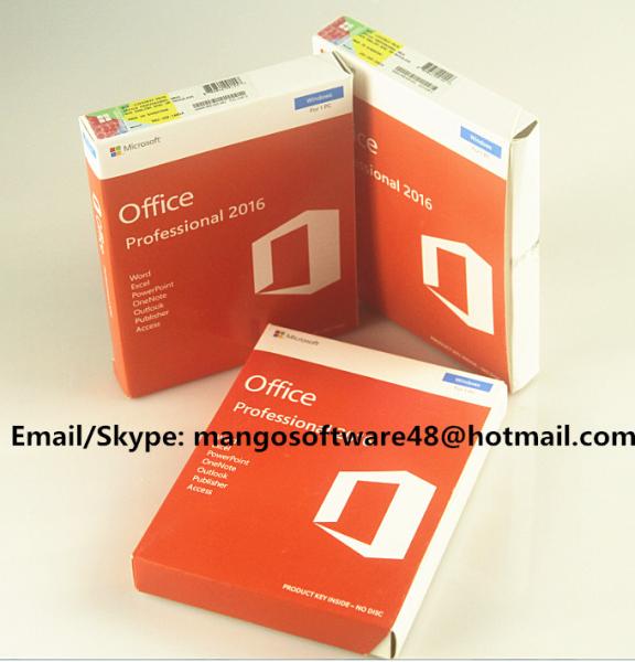 Buy 32 / 64 Bit Office 2016 Pro Plus Retail For Global Area Full Functions at wholesale prices