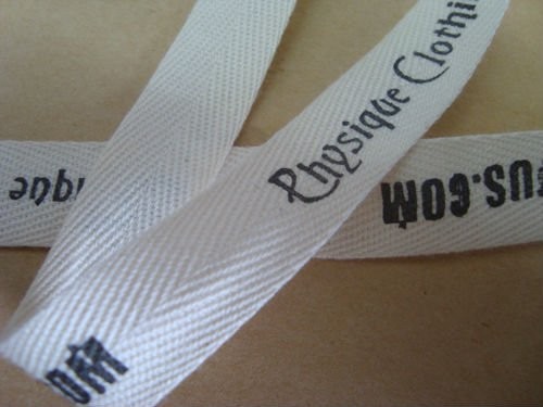 Quality custom printed cotton ribbon with your logo for sale