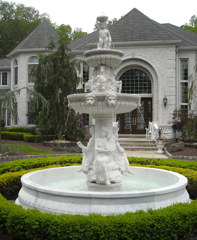 Quality Stone carving fountain white marble carving sculpture,stone carving supplier for sale