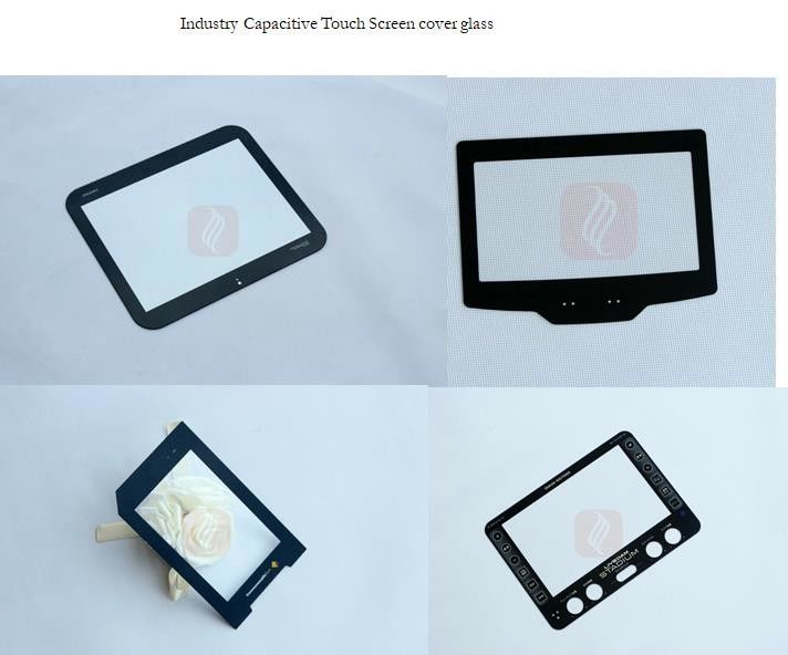 custom OEM AGC 0.7mm 1.1mm chemical strengthened glass with silk screen printed for Rugged Tablet PC