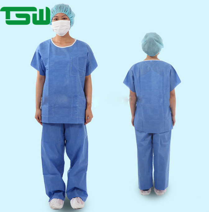 Quality 50GSM Short Sleeve Scrubs Suit for sale