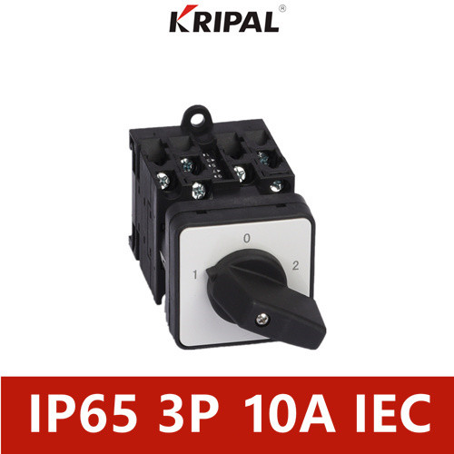 Quality 10A 3 Pole IP65 Waterproof Changeover Switch Surface installation for sale