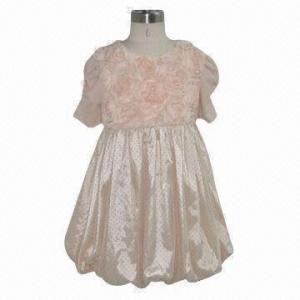 Quality Flower Girl's Dress with Playful Ruffles Along Bottom for sale