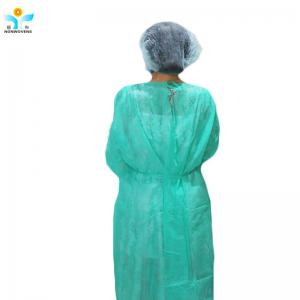 Quality Disposable Non Woven Surgical Grown Green Isolation Clothes for sale