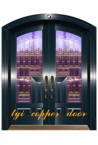 Quality copper doors with high quality glass for sale