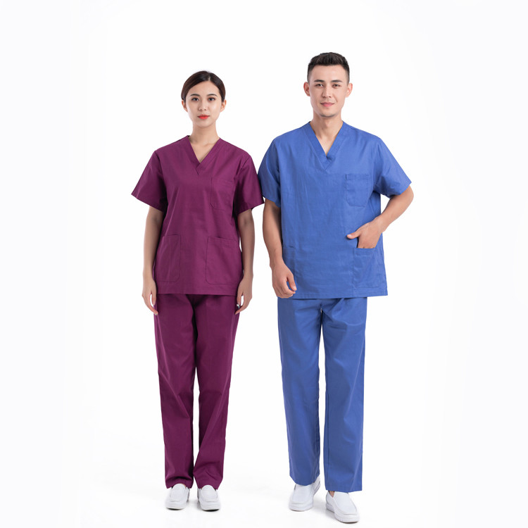 Buy cheap Polyester Hospital Scrub Suit Uniforms Short Sleeve Cotton Nursing Doctor from wholesalers