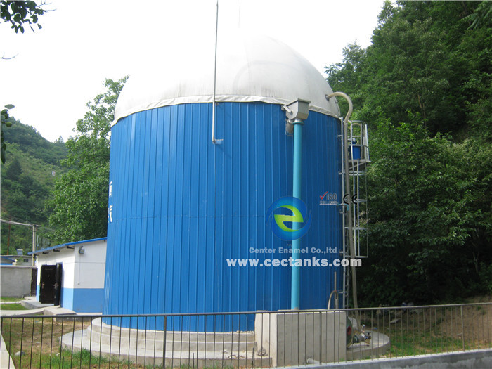 Quality AWWA D103 / EN ISO28765 Standard Glass Fused Steel Tanks for Industrial Bulk Solid Storage Plant for sale
