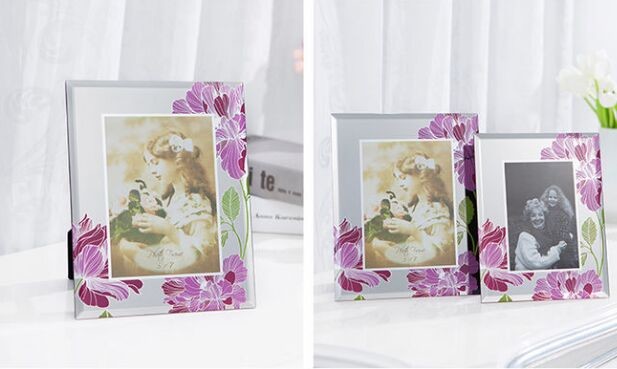 Quality Durable Solid Glass Wedding Photo Frames / Elegant Family Wall Art Picture Frames for sale