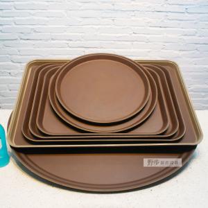 Quality Fiberglass Room Service Tray 14" Round Non - Skid Dia.35.5cm Solid Design for sale