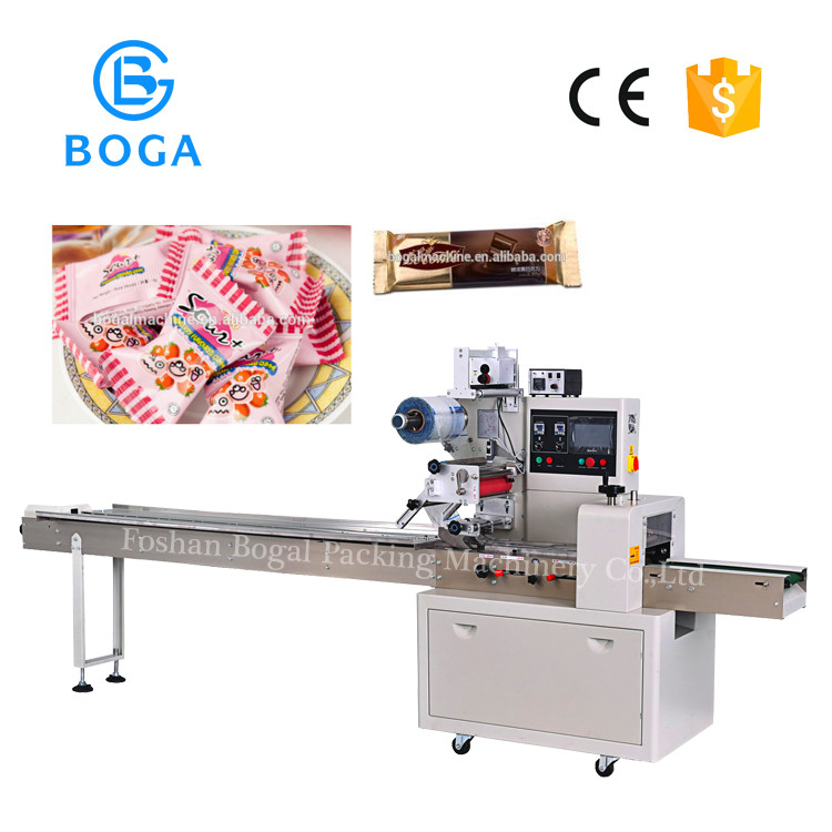 Quality Haw Flakes Candy Packaging Machine Chocolate Bar Packaging Automatic Wrapping for sale