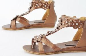 Quality new arrival lovely rose lady sandal for sale