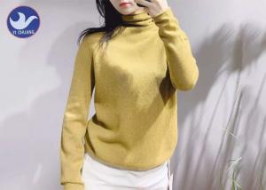 Quality Women Cashmere Sweater Turtle Neck Roll Edge Winter Knitwear for sale