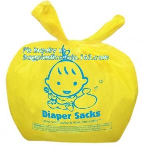 Quality Nappy Sacks Baby Diaper Bags Scented Baby Nappy Sacks  With Tie Hand for sale