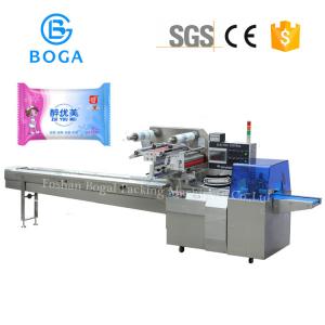 Quality High Speed Box Motion Flow Wrapper /  Tissue Paper Packing Machine 2.4KW for sale