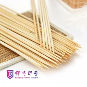 Quality Wholesale disposable bbq skewer stick round bamboo sticks for sale