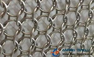Quality Stainless Steel Ring Mesh Curtain Used in New Building Decoration Mesh for sale