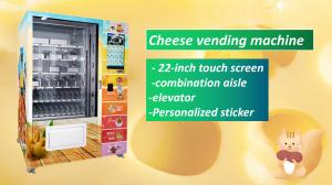 Quality Micron Belt Conveyor Sandwich Cupcake Vending Machine With Lift And Touch Screen for sale