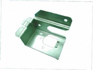 Quality Stamped metal parts with date mark, bracket for gas valve - tooling has changeable date punch for sale