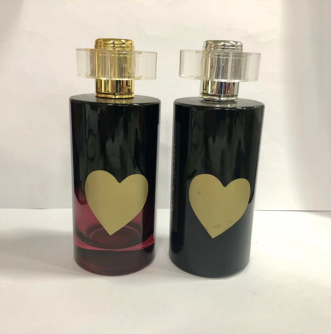 Buy 50ML 100ML Cylinder shape Luxury Glass Perfume Bottles / Colorful Spray Perfume Bottle Skincare And Makeup Packaging at wholesale prices