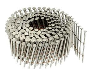 Quality 15 Degree Smooth Shank Pallet Coil Nails For Wood Packing 1-1/2 x .0.083 in. for sale