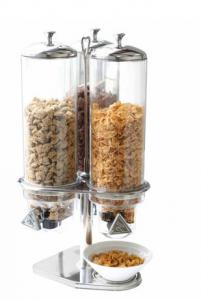 Quality Triple Oat Cereal Dispenser With Stainless Steel Seat , Three Food Division Machine for sale