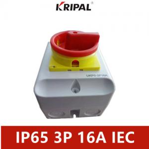 Quality PC IP65 Three Phase Isolator Switch Explosion Proof 16A 230-440V for sale