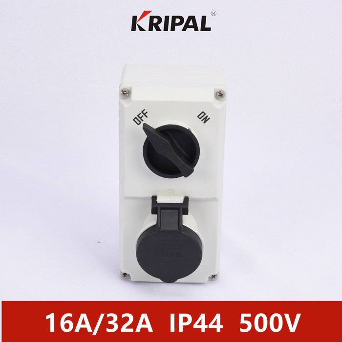 Quality IP44 32A 4 Pole Mechanical Interlock Switch Socket IEC Standard for sale