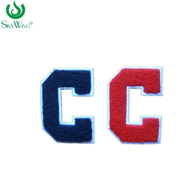 Quality Professionally Logo Chenille Embroidery Patches / Iron On Uniform Patches for sale
