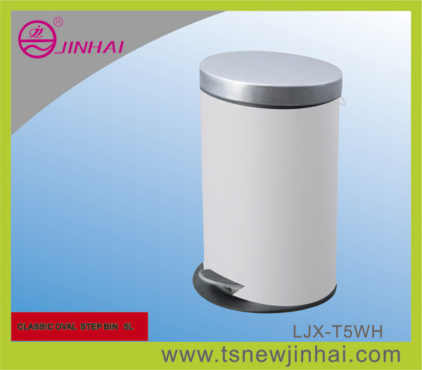 Quality S/S Oval Hotel Pedal Refuse Containers /Dustbin/Waste bin for sale