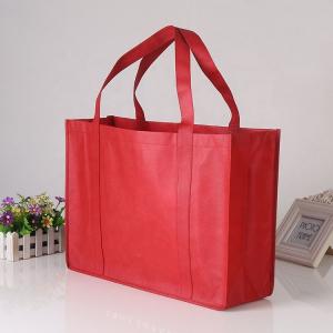 Quality Reusable Non Woven Shopping Bags Recyclable Customized With Printed Logo for sale