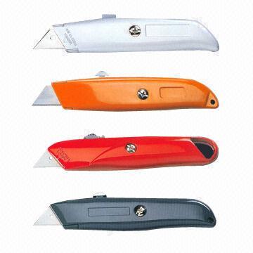 Quality 18mm Utility Alloy Metal Safety Cutter Knives for Meeting Gift, Promotion, Usage and Box Open Cutter  for sale