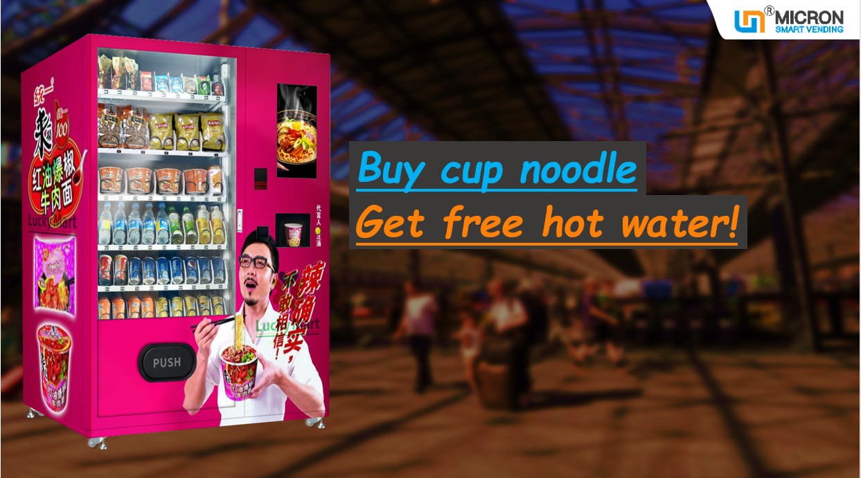 Quality Large capacity instant noodle vending machine hot water dispenser for sale