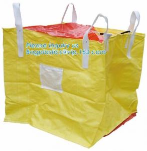 Quality Polypropylene Woven FIBC Jumbo Bags , Plastic Jumbo Bag Building Material FIBC Bulk for sale