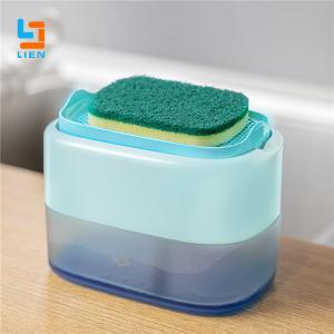 Quality FCC Kitchen Soap Dispenser With Sponge Holder For Bathroom Hotel Toilet for sale