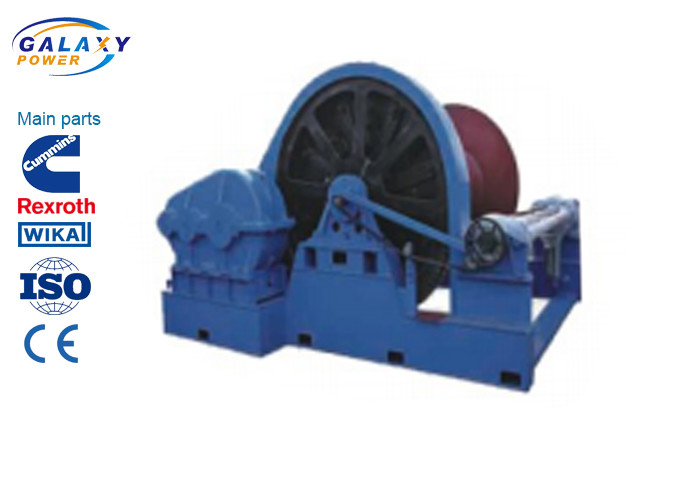 Road Bridge Project Large Winch 100-650KN For Factory Mine Engineering Steel Installation