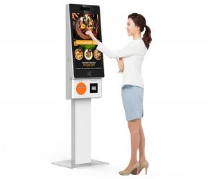 Quality FCC 21.5 Inch TFT LCD Self Service Ordering Kiosk For Restaurant for sale