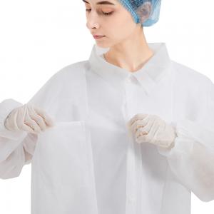 Quality Lab hospital doctor scrubs Clinic Disposable Protective Scrub Suits 50gsm for sale