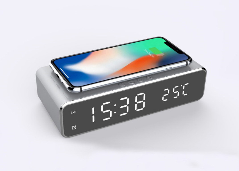 Quality 10W Alarm Clock Wireless Charger for sale