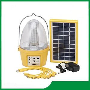 Quality Plastic led solar lantern with solar panel, mobile phone charger, FM radio function for sale