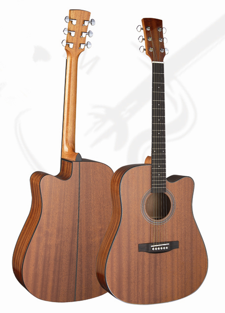 Quality 41inch Good quality Whole Sapele wood acoustic guitar matt color wholesale AG52-1 for sale
