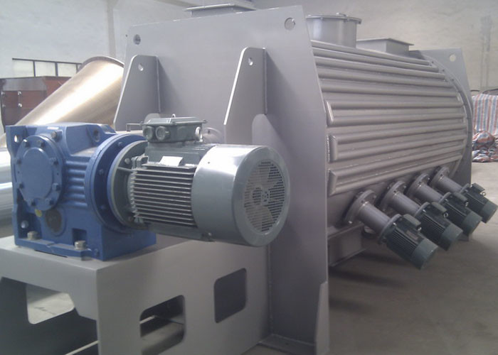 High Speed Powder Ploughshear Mixer , Jacketed Ribbon Blender With Hot Water Injection