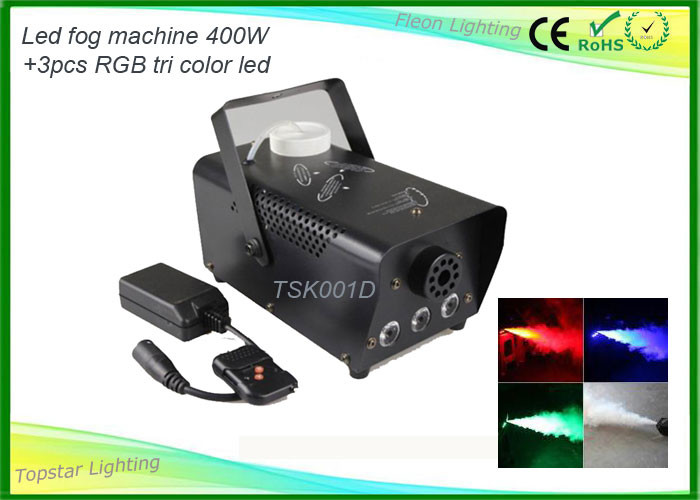 China Led Fog Light 400w Colorful Smoke Fogger Machine 3 X 1 W RGB Mini Thermal Fogger on sale