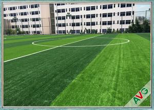 Quality Olive Shape Football Field Soccer Artificial Grass Anti UV 2 / 4 / 5m Roll Width for sale