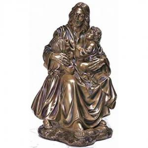 Quality Garden Metal sculpture Jesus & children bronze statues,customized bronze statues, China sculpture supplier for sale