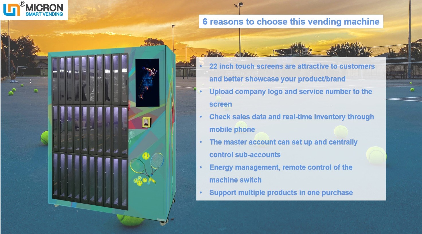 Quality Large capacity touch screen tennis sport locker vending machine with intelligent system for sale