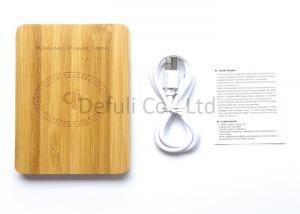 Quality USB Port Wireless Cell Phone Charger For Android ,  Bamboo Materials for sale